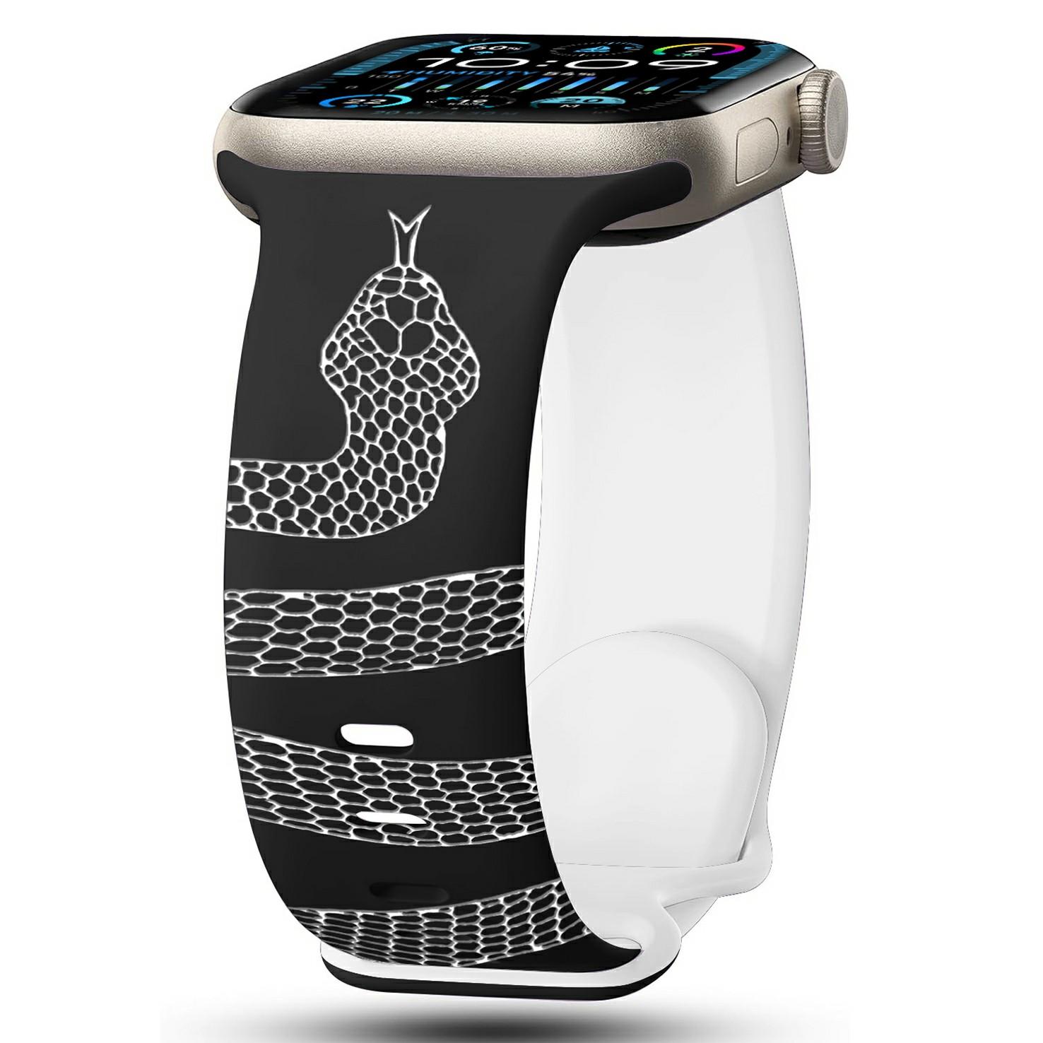 Silicone Band for Apple Watch Series 10 Ultra 9 8 7 SE 6 5 4 3 2 1 46mm 49mm 45mm 44mm 42m Snake Pattern Engraved Watch Strap Starlight/Milk Tea
Silicone Band for Apple Watch Series 10 Ultra 9 8 7 SE 6 5 4 3 2 1 46mm 49mm 45mm 44mm 42m Snake Pattern Engraved Watch Strap Starlight/Milk Tea