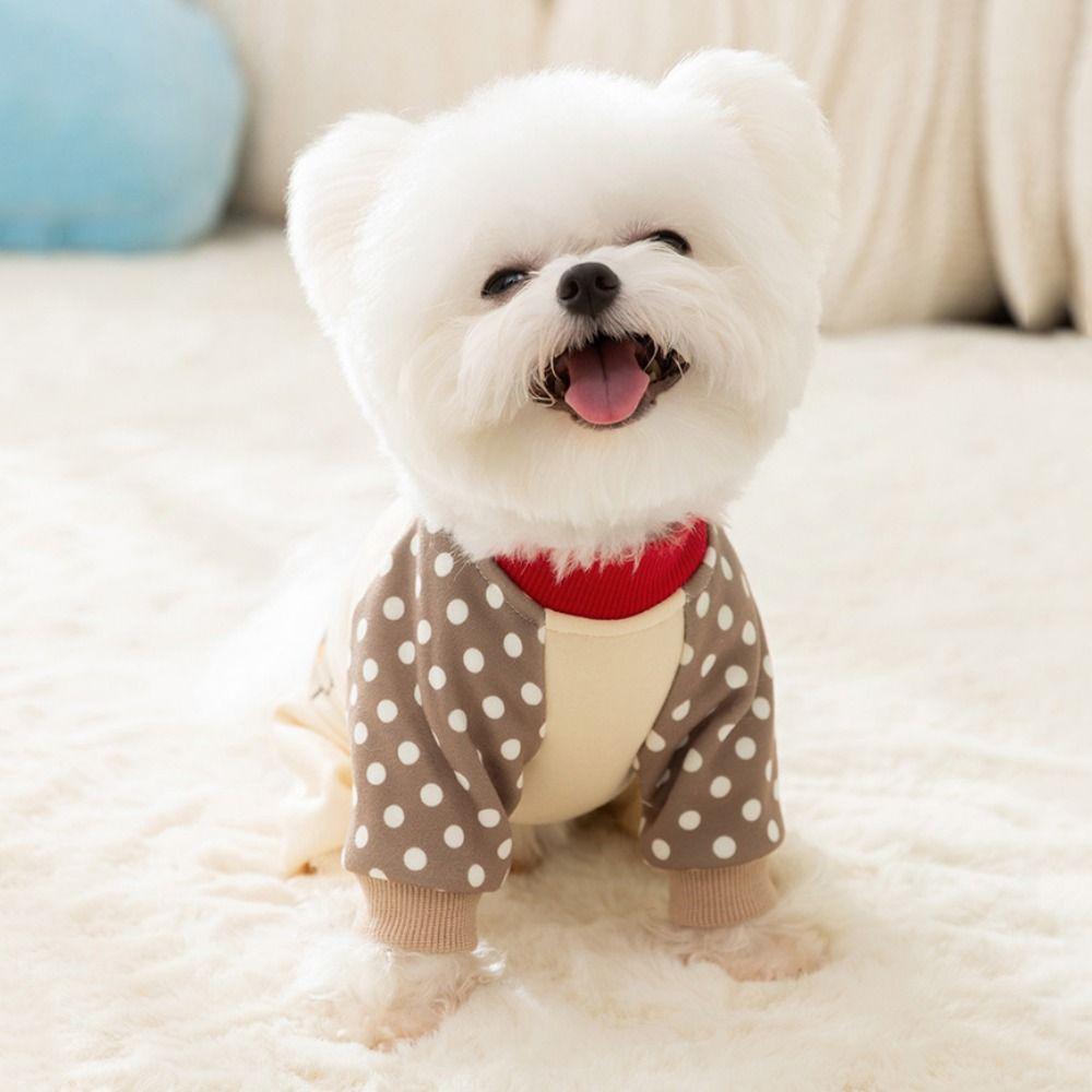 Cartoon Pattern Striped Puppy Pajamas Soft Dog Patchwork Jumpsuits for Autumn and Winter M
Cartoon Pattern Striped Puppy Pajamas Soft Dog Patchwork Jumpsuits for Autumn and Winter M