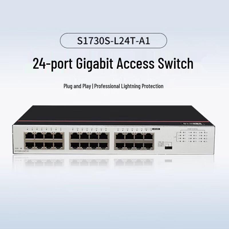 Huawei S1730S-L24T-A1 24-Port Gigabit Unmanaged Switch
Huawei S1730S-L24T-A1 24-Port Gigabit Unmanaged Switch
