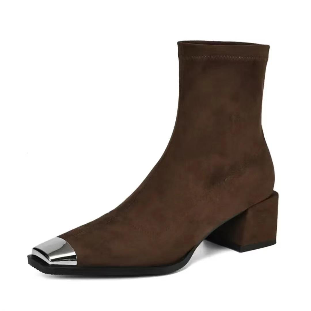 2025 new square head thin shoes thick heel Korean version fashion elastic thin boots easy to wear and walk thin boots autumn and winter 40
2025 new square head thin shoes thick heel Korean version fashion elastic thin boots easy to wear and walk thin boots autumn and winter 40