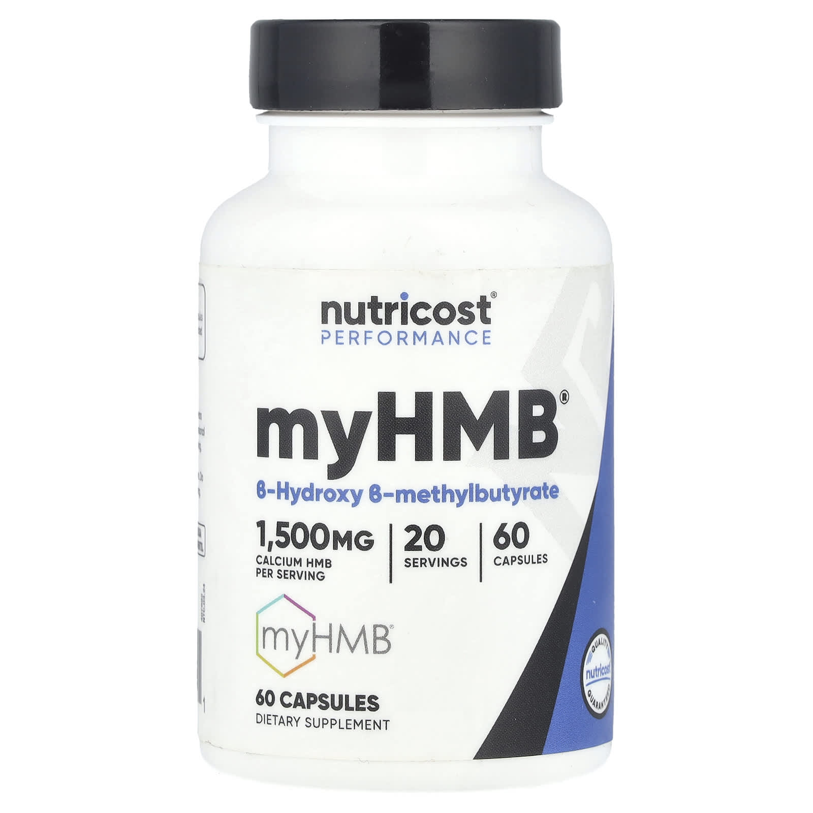 Nutricost, Athletic Performance Enhancement, myHMB®, 1,500 mg, 60 Capsules (500 mg per capsule)
Nutricost, Athletic Performance Enhancement, myHMB®, 1,500 mg, 60 Capsules (500 mg per capsule)