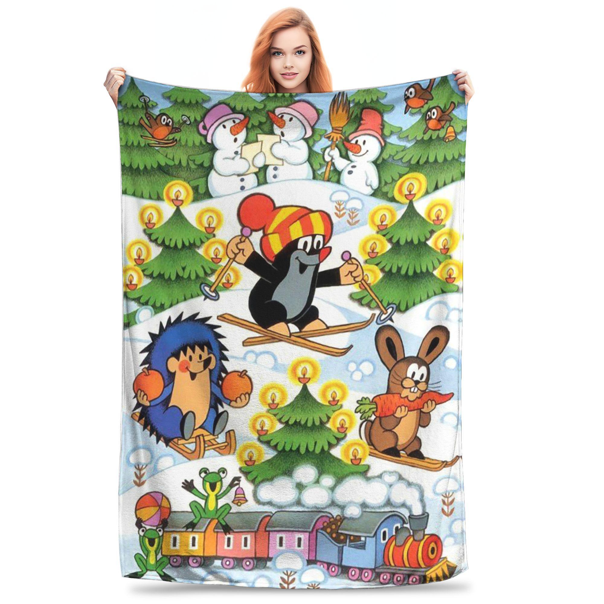 Flannel Throw Blanket The Little Mole Cartoon Friends Together Warm Plush Blankets Soft Bedspread for Bed Living room Home Sofa 80x120cm
Flannel Throw Blanket The Little Mole Cartoon Friends Together Warm Plush Blankets Soft Bedspread for Bed Living room Home Sofa 80x120cm