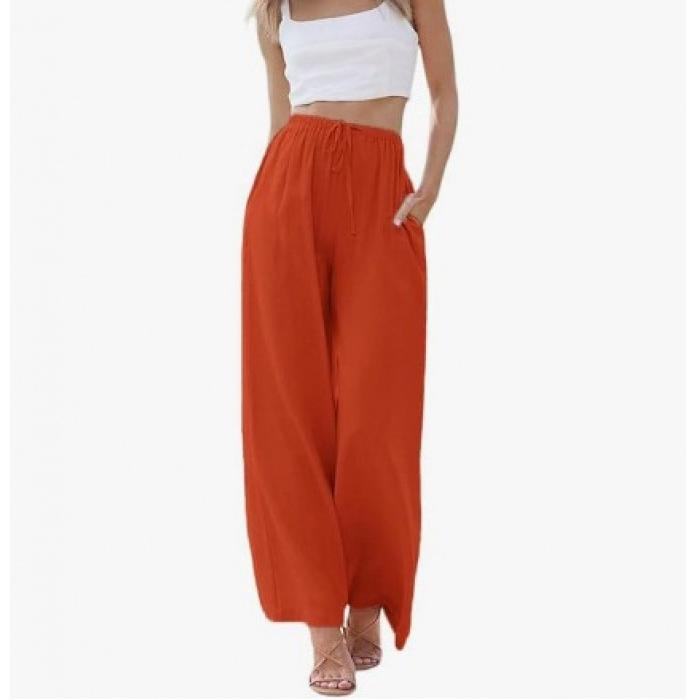 Women s Summer Linen Wide Leg Pants High Waist Elastic Drawstring Casual Loose Trousers with Pockets XXXL червоний
Women s Summer Linen Wide Leg Pants High Waist Elastic Drawstring Casual Loose Trousers with Pockets XXXL червоний