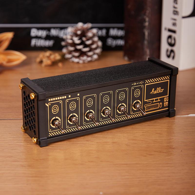 Retro Gold-Plated 6-Way Desktop Power Strip with Independent Switch Control - Ideal Gift for Boyfriend s Desk Setup
Retro Gold-Plated 6-Way Desktop Power Strip with Independent Switch Control - Ideal Gift for Boyfriend s Desk Setup