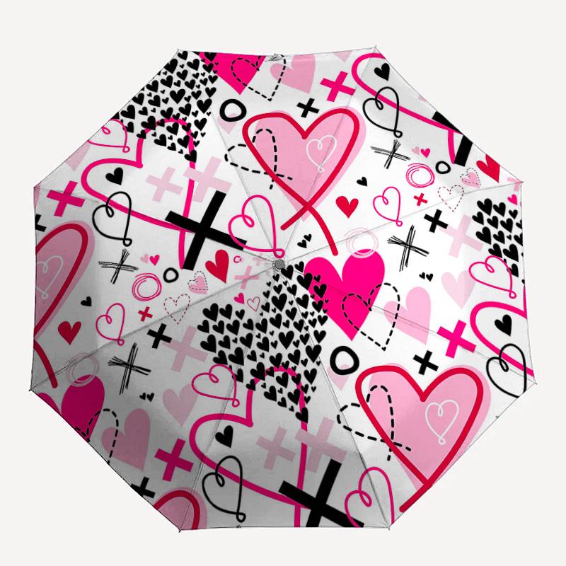 1pc hearts cross Pattern Umbrella Design Automatic Opening and Closing Umbrella, High-quality Travel Umbrella, Lightweight and Portable, -1002105
1pc hearts cross Pattern Umbrella Design Automatic Opening and Closing Umbrella, High-quality Travel Umbrella, Lightweight and Portable, -1002105