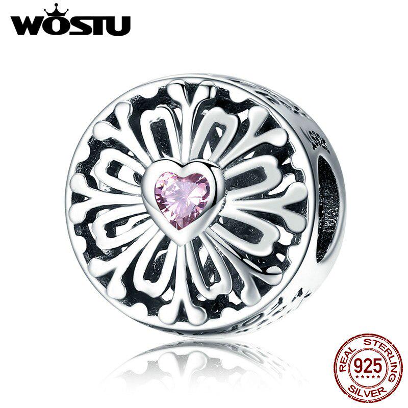WOSTU 100% стерлингового серебра 925 пробы розовое сердце ажурные цветы бусины подходят для оригинального браслета-подвески «сделай сам» HCC740
WOSTU 100% стерлингового серебра 925 пробы розовое сердце ажурные цветы бусины подходят для оригинального браслета-подвески «сделай сам» HCC740