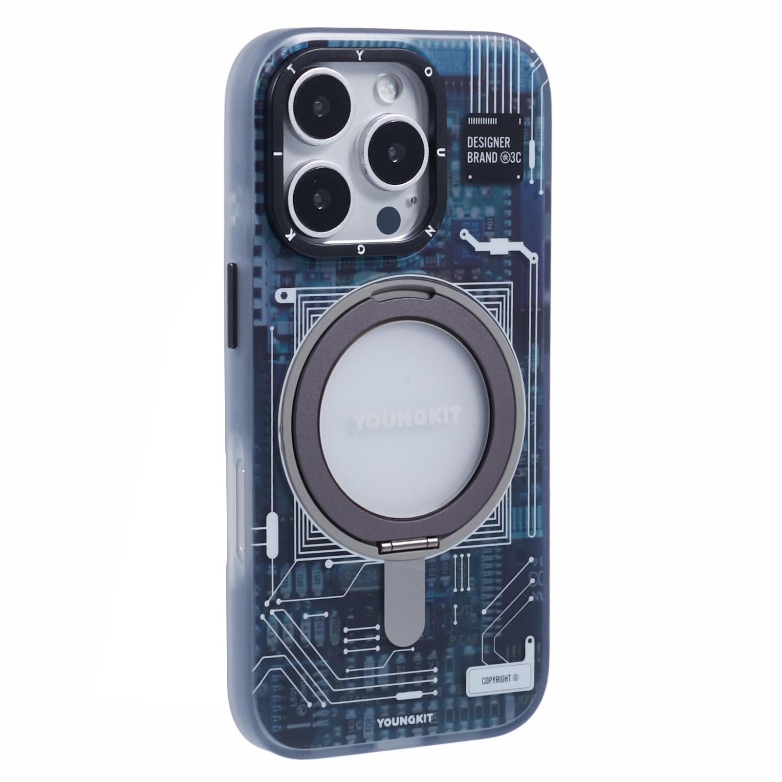Серия YOUNGKIT Technology Чехол для iPhone 16 Pro Max с магнитной подставкой IMD PC+TPU Чехол для телефона A
Серия YOUNGKIT Technology Чехол для iPhone 16 Pro Max с магнитной подставкой IMD PC+TPU Чехол для телефона A