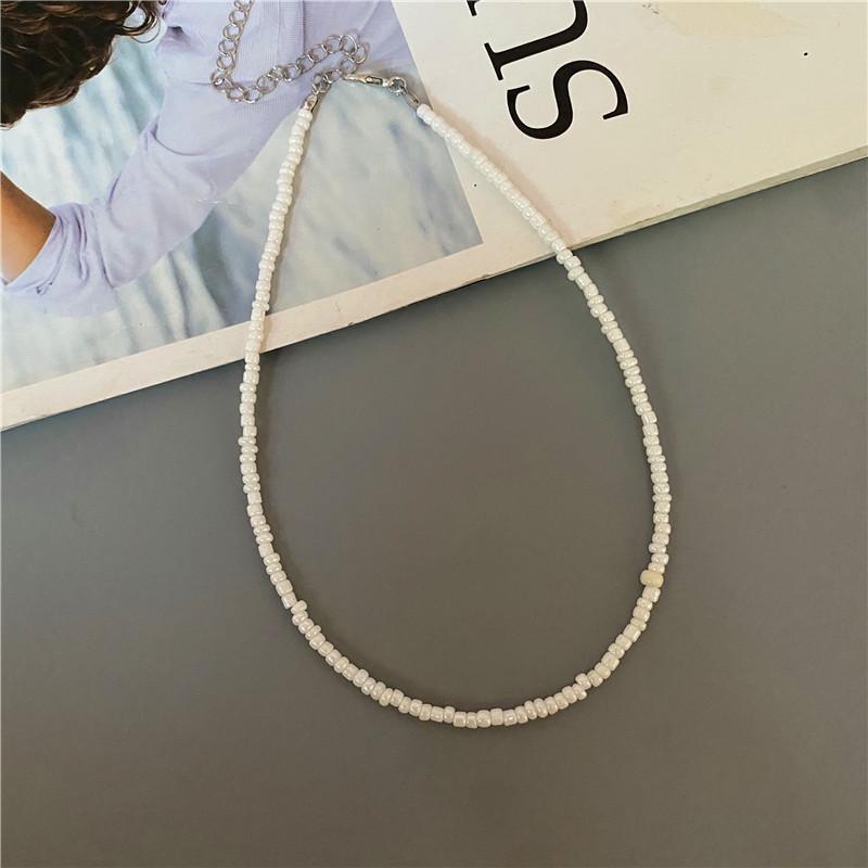Korean Fashion Knotbow Choker Necklace for Girl Trendy Romantic Handmade Rice Beads Short Neck Zircon Gift for Friend Wholesale
Korean Fashion Knotbow Choker Necklace for Girl Trendy Romantic Handmade Rice Beads Short Neck Zircon Gift for Friend Wholesale