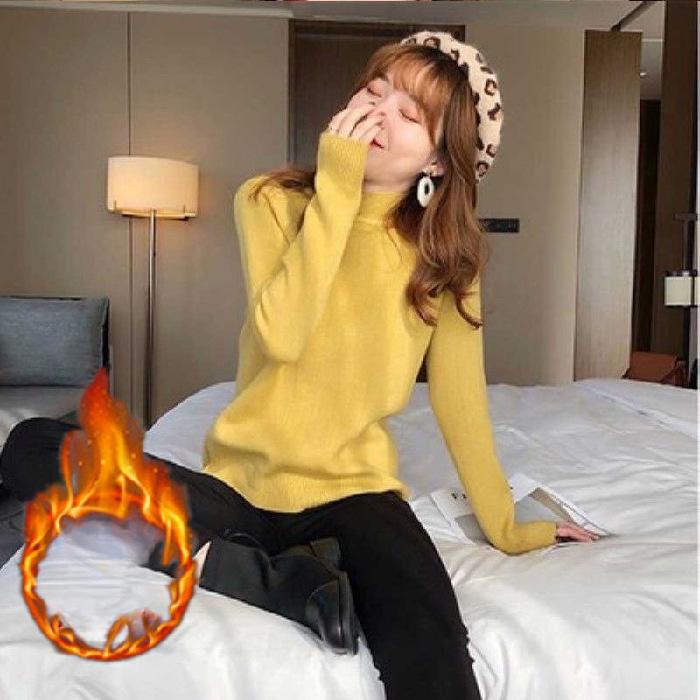 Добавить флисовую основу Slim-fit свитер женский полуводолазка один толстый флисовый свитер женский новый зимний полуводолазка One size
Добавить флисовую основу Slim-fit свитер женский полуводолазка один толстый флисовый свитер женский новый зимний полуводолазка One size