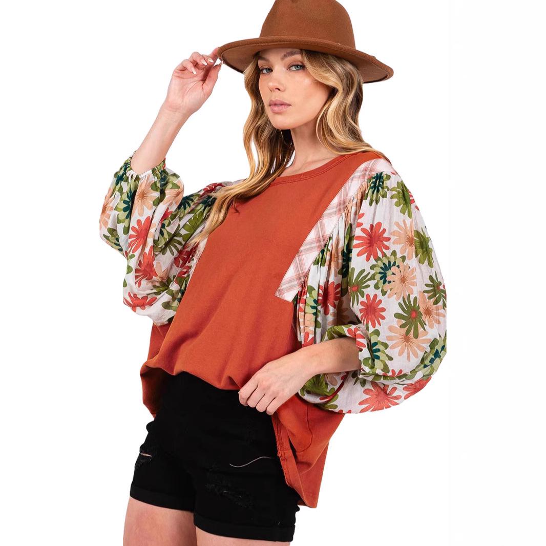 SHIYING Женский топ свободного кроя с круглым вырезом и рукавами «летучая мышь» S цветочный
SHIYING Женский топ свободного кроя с круглым вырезом и рукавами «летучая мышь» S цветочный