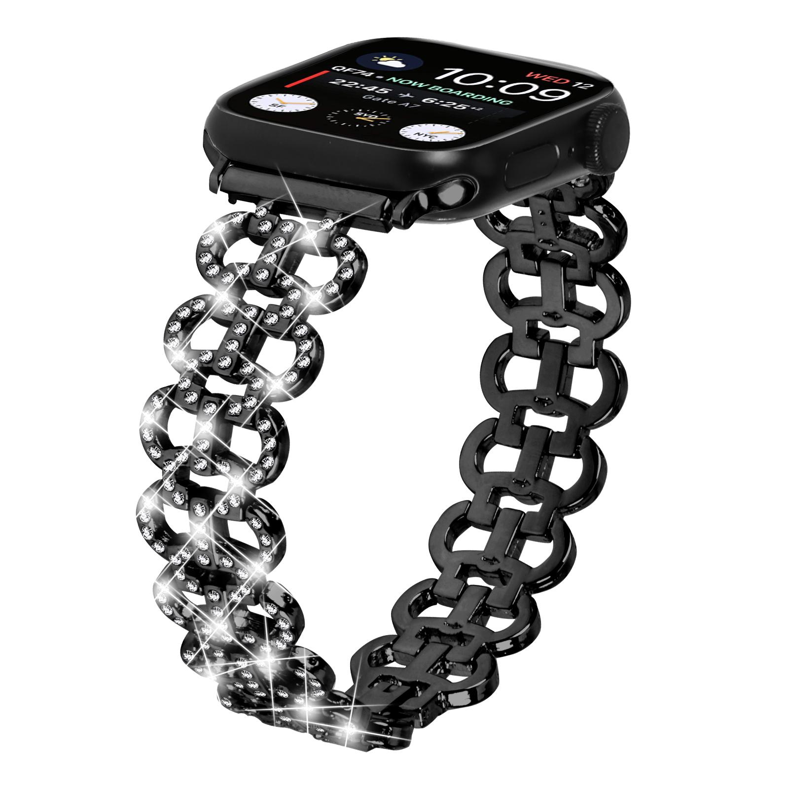 Zinc Alloy Watch Band for Apple Watch Series 10 42mm/9 8 7 41mm/SE (2023) SE (2022) SE 6 5 4 40mm/3 2 1 38mm Bling Rhinestone Decor Copper Bracelet Silver
Zinc Alloy Watch Band for Apple Watch Series 10 42mm/9 8 7 41mm/SE (2023) SE (2022) SE 6 5 4 40mm/3 2 1 38mm Bling Rhinestone Decor Copper Bracelet Silver