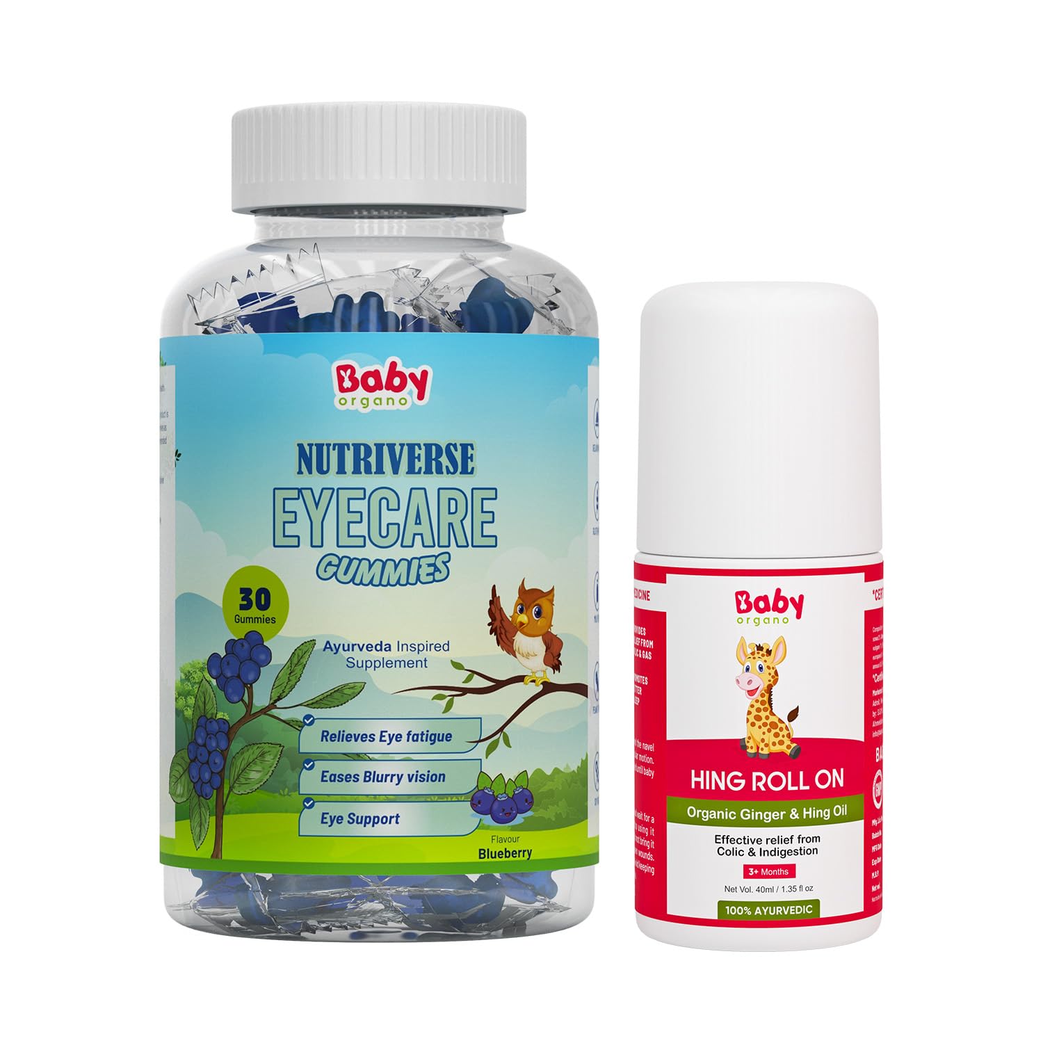 BabyOrgano® Nutriverse Eye Care Gummies for Kids (2-15 Years) – Sharper Vision and Healthy Eyes with Natural Ingredients
BabyOrgano® Nutriverse Eye Care Gummies for Kids (2-15 Years) – Sharper Vision and Healthy Eyes with Natural Ingredients