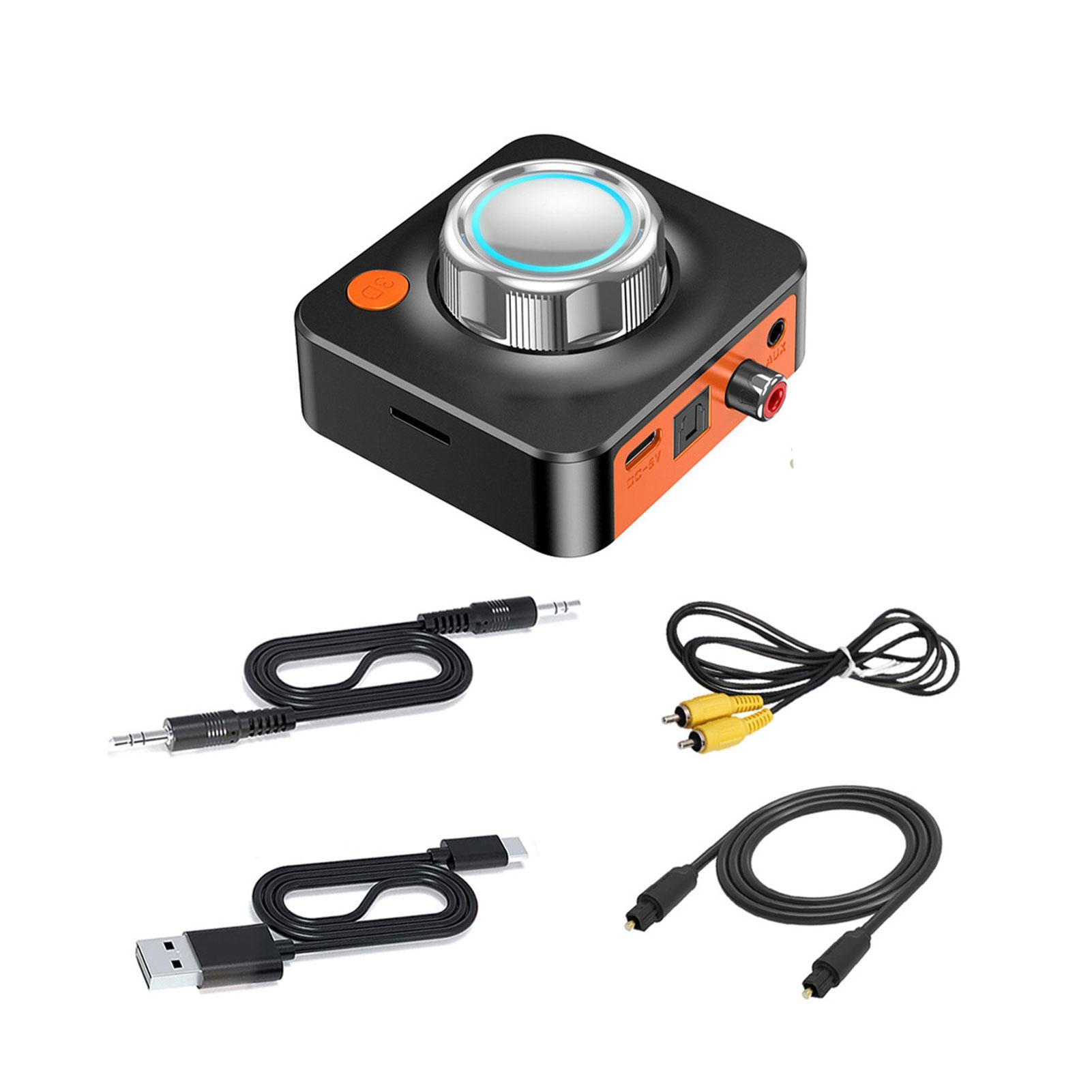 Bluetooth 5.1 Receiver Audio Receiver Adapter TF Card RCA AU-X Optical Fiber Adapter Car AUX Connection Bluetooth Audio Receiver чорний
Bluetooth 5.1 Receiver Audio Receiver Adapter TF Card RCA AU-X Optical Fiber Adapter Car AUX Connection Bluetooth Audio Receiver чорний