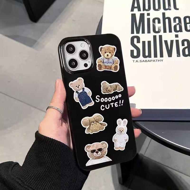 Bear Sticker Mobile Case for Apple iPhone 16 Pro Max/15/14/13/12/XS Max/XR/8/7 iPhone 7/8/SE 2020
Bear Sticker Mobile Case for Apple iPhone 16 Pro Max/15/14/13/12/XS Max/XR/8/7 iPhone 7/8/SE 2020