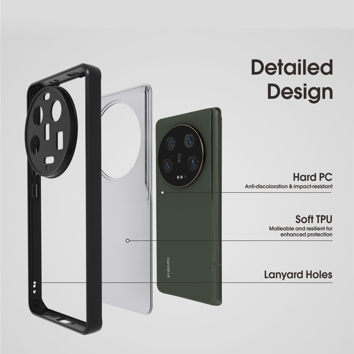 IBMRS Shockproof Shell for Xiaomi 13 Ultra Cases Anti-Scratch TPU+PC Phone Cover Transparent Black
IBMRS Shockproof Shell for Xiaomi 13 Ultra Cases Anti-Scratch TPU+PC Phone Cover Transparent Black