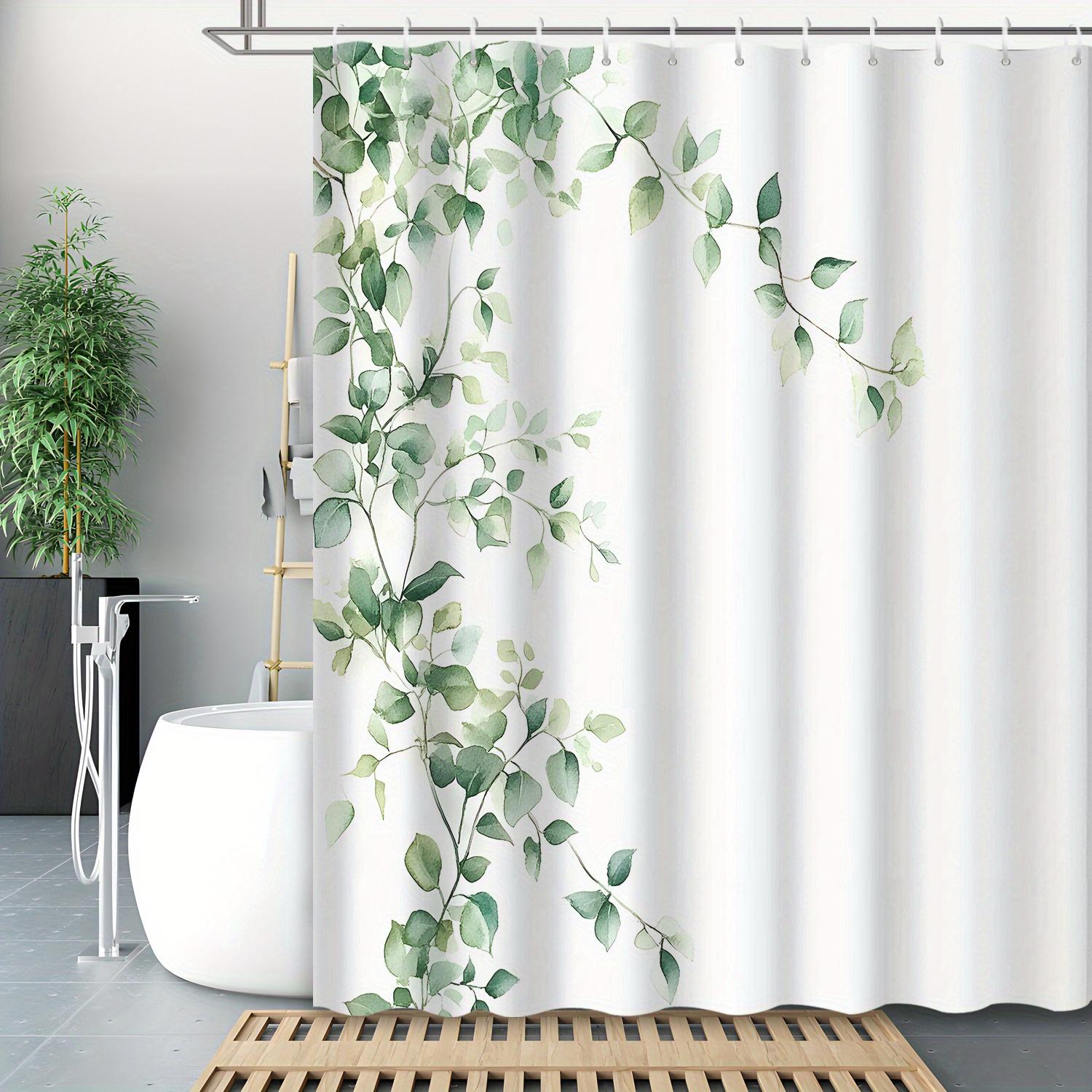1Pc Green Plant Leaves Shower Curtain - Water-Resistant Polyester, 12 Hooks, Artistic Grommet Top, Machine Washable W60H190(CM)-1 Pcs
1Pc Green Plant Leaves Shower Curtain - Water-Resistant Polyester, 12 Hooks, Artistic Grommet Top, Machine Washable W60H190(CM)-1 Pcs