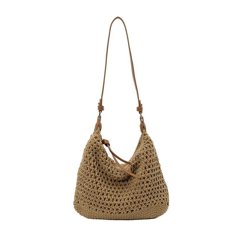Bohemian Crochet Hobo Bag for Women, Hollow Out Straw Shoulder Bag with Leather Tassel, Perfect for Beach Vacati and Daily Use хакі
Bohemian Crochet Hobo Bag for Women, Hollow Out Straw Shoulder Bag with Leather Tassel, Perfect for Beach Vacati and Daily Use хакі