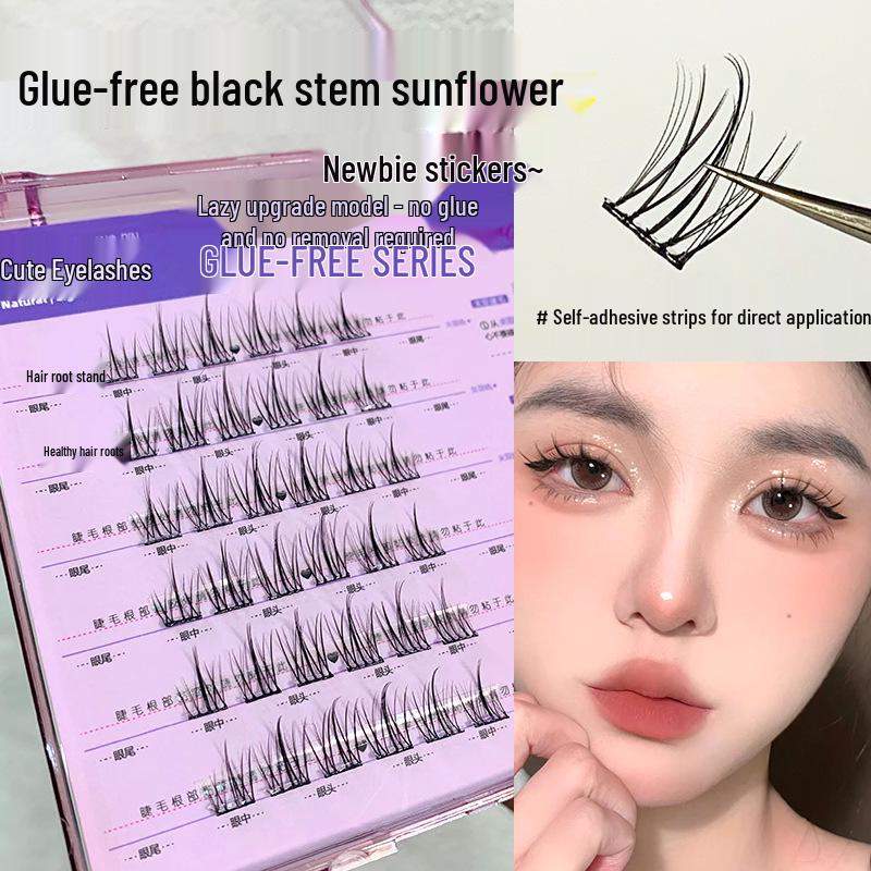 Mengjie No-Glue Self-Adhesive Natural Sunflower False Eyelashes - Beginner Friendly Manga Style Clusters
Mengjie No-Glue Self-Adhesive Natural Sunflower False Eyelashes - Beginner Friendly Manga Style Clusters