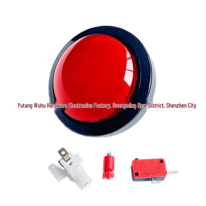 100mm Round Large Game Console Mini Drummer Quiz Buzzer with Light and 10-Second Timer.
100mm Round Large Game Console Mini Drummer Quiz Buzzer with Light and 10-Second Timer.