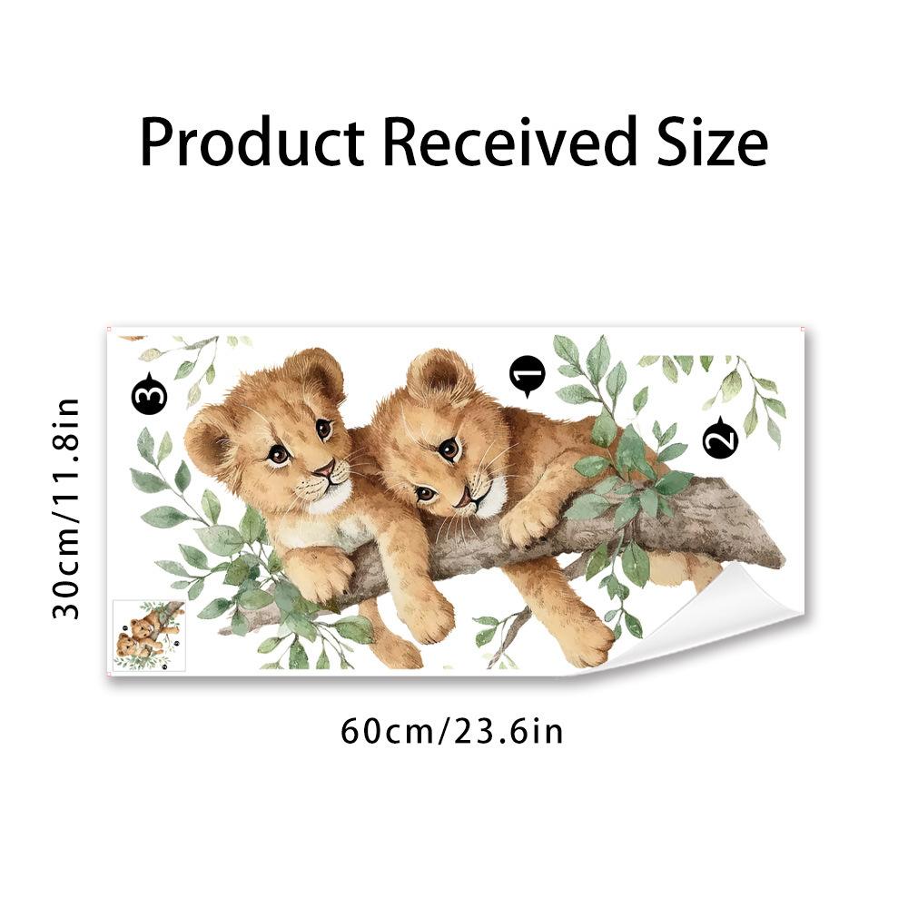 Little Lion Climbing Tree Self Adhesive Wall Sticker for Bedroom Study Rental Apartment Home Decor 30x60cm різнокольоровий
Little Lion Climbing Tree Self Adhesive Wall Sticker for Bedroom Study Rental Apartment Home Decor 30x60cm різнокольоровий