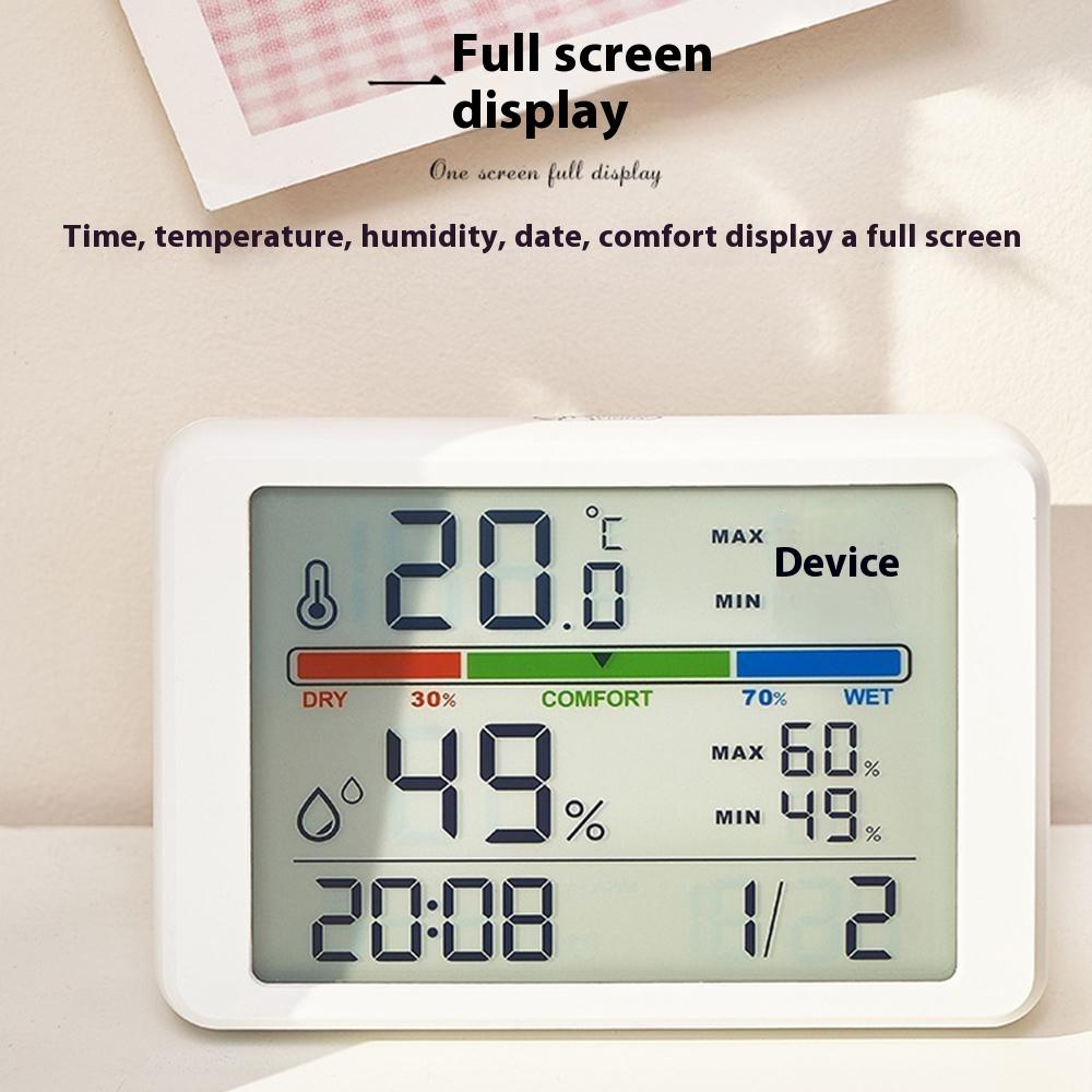 2310 Ultra Thin Magnetic Digital Clock Multi Function LCD Temperature Humidity Display Bedside Alarm Clock White
2310 Ultra Thin Magnetic Digital Clock Multi Function LCD Temperature Humidity Display Bedside Alarm Clock White