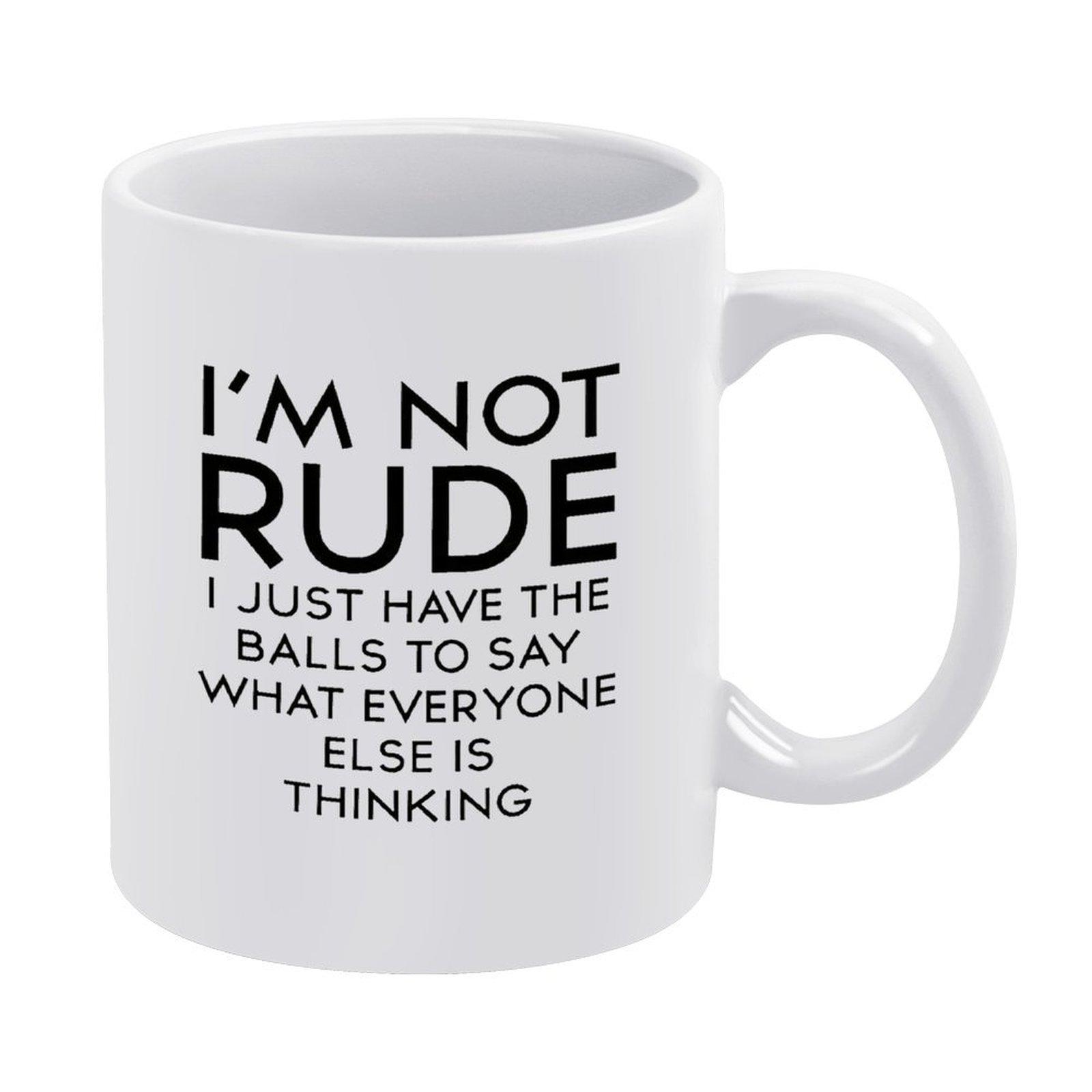 1pc 11oz white ceramic mug, double-sided printed funny artwork, glossy clean look, sturdy handle, perfect gift for coffee lovers
1pc 11oz white ceramic mug, double-sided printed funny artwork, glossy clean look, sturdy handle, perfect gift for coffee lovers