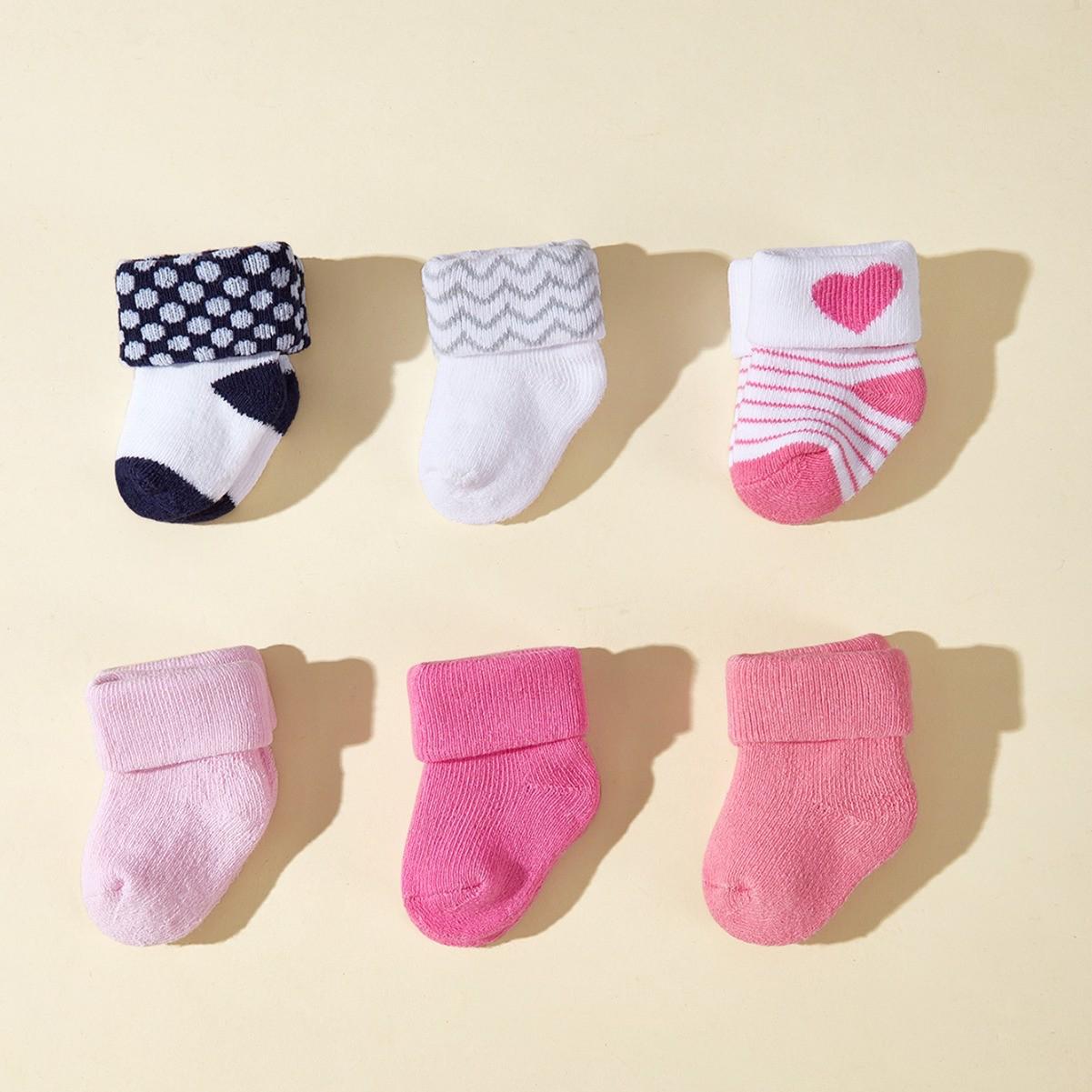 Детские носки конфетных цветов - 6 пар: Милые, Теплые, махровые носки для новорожденных девочек (Осень зима) 6-12 months
Детские носки конфетных цветов - 6 пар: Милые, Теплые, махровые носки для новорожденных девочек (Осень зима) 6-12 months