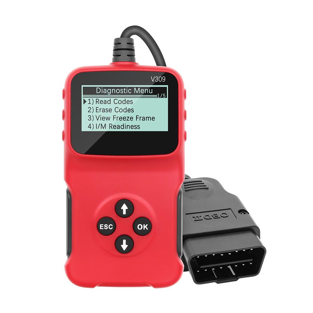 Многоязычный считыватель кодов V309 Чтение / очистка кода неисправности OBD2 Автомобильный диагностический сканер Авто Инструмент
Многоязычный считыватель кодов V309 Чтение / очистка кода неисправности OBD2 Автомобильный диагностический сканер Авто Инструмент