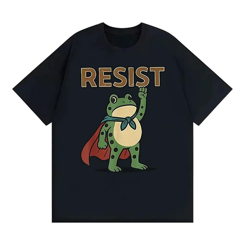 Funny Resist Portland Frog Protest Against Classic T Shirt Unisex Humor Loose Oversized T-shirt Men Summer Tops T-shirts S
Funny Resist Portland Frog Protest Against Classic T Shirt Unisex Humor Loose Oversized T-shirt Men Summer Tops T-shirts S