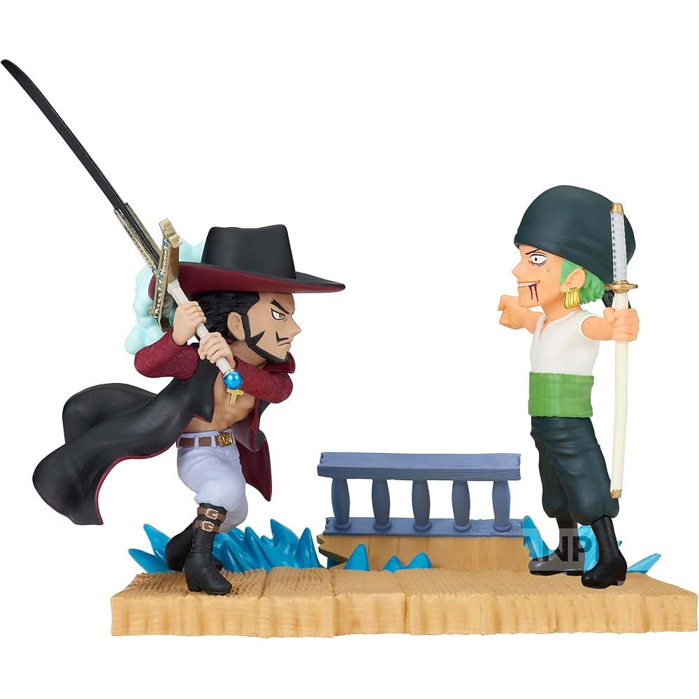 One Piece World Collectible Figure Roronoa Zoro vs Dracule Mihawk 6 cm Action Toy
One Piece World Collectible Figure Roronoa Zoro vs Dracule Mihawk 6 cm Action Toy