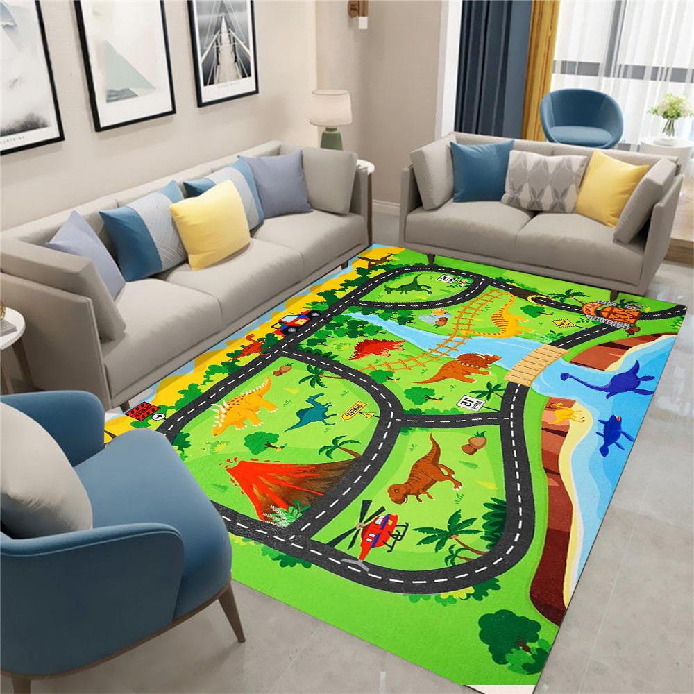 Fun Dinosaur Animal Park Track Carpet Interactive Floor Mat Living Room Bedroom Sofa Rug Kid s Playmat Parent-child Activity Rug 40x60CM
Fun Dinosaur Animal Park Track Carpet Interactive Floor Mat Living Room Bedroom Sofa Rug Kid s Playmat Parent-child Activity Rug 40x60CM
