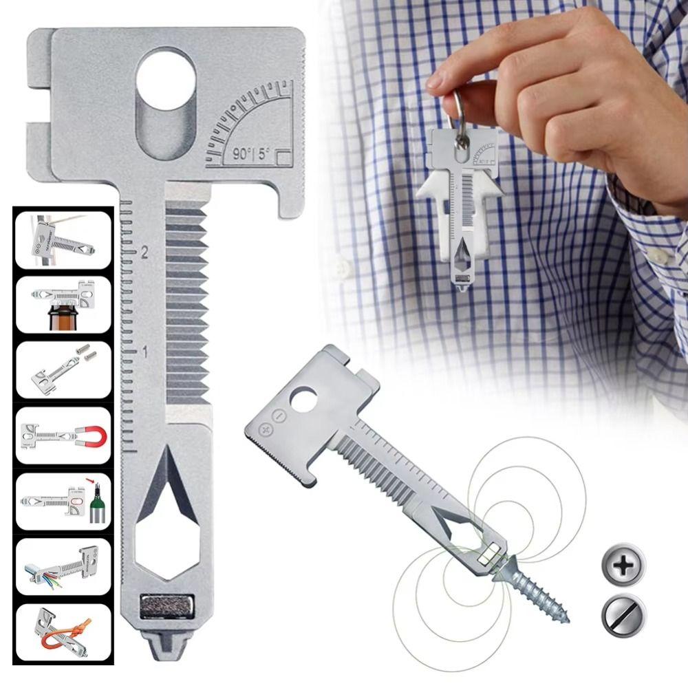 Convenient Bottle Openers Keychain Design Wrenches Compact 17 In 1 Multi-Tool Hand Tools серебряный
Convenient Bottle Openers Keychain Design Wrenches Compact 17 In 1 Multi-Tool Hand Tools серебряный