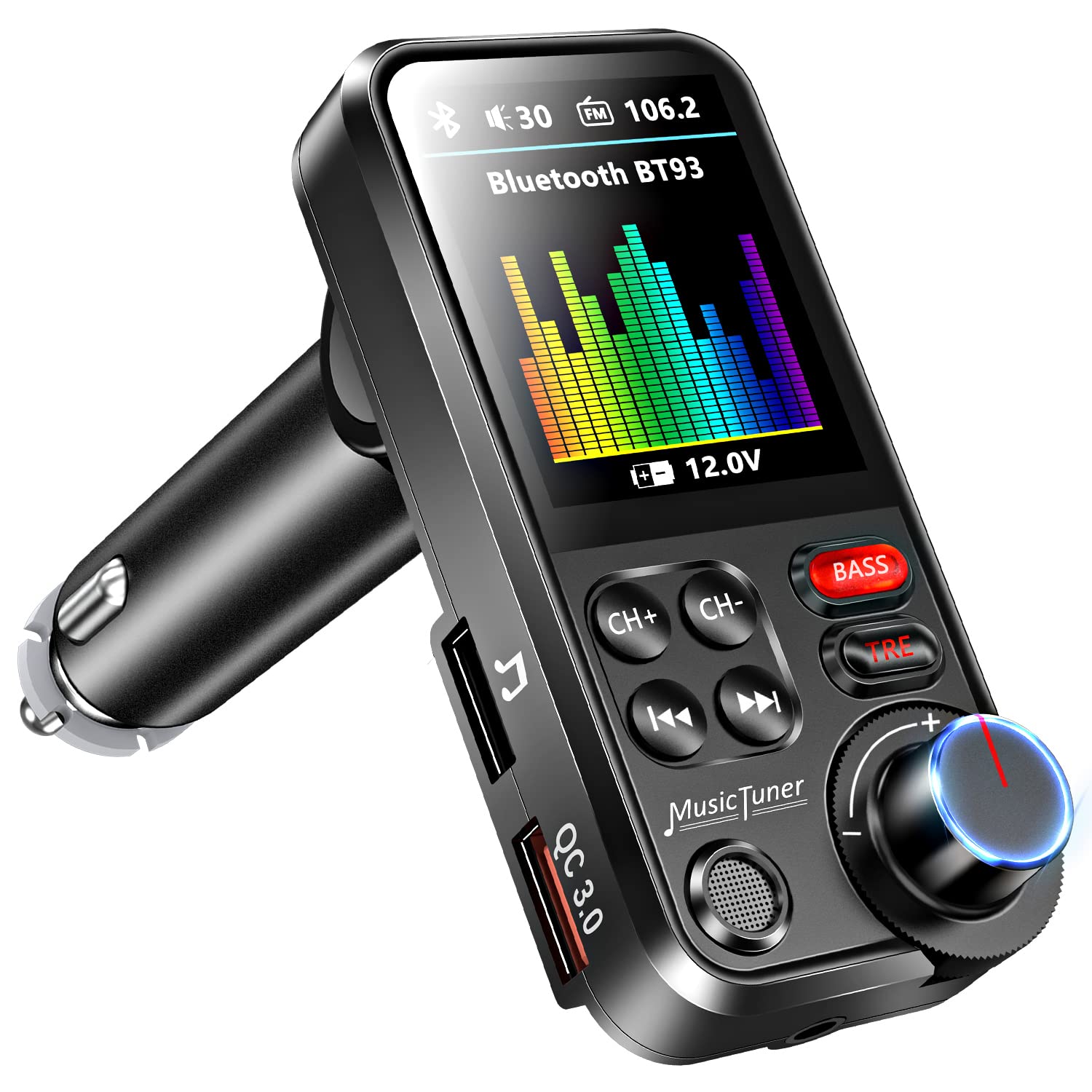 FM-трансмітер, Bluetooth 5.0, 2 порти USB, швидка зарядка QC3.0, автомобільний FM-трансмітер, сумісний з автомобілями iPhone 12V/24V, гучний зв язок
FM-трансмітер, Bluetooth 5.0, 2 порти USB, швидка зарядка QC3.0, автомобільний FM-трансмітер, сумісний з автомобілями iPhone 12V/24V, гучний зв язок