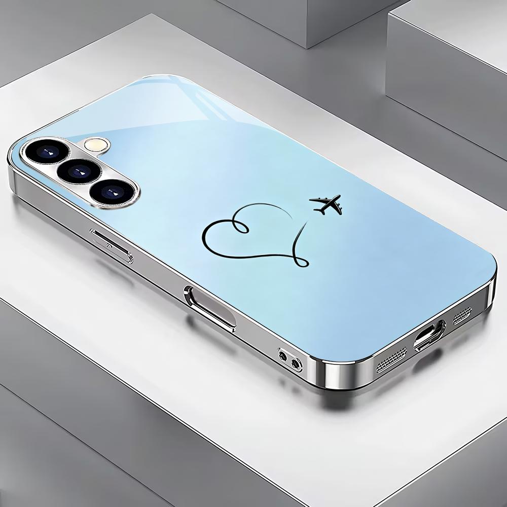 Love airplane silver plated glass phone case suitable for Samsung Galaxy S26 S25 S24 S22 S21 S20 FE/Ultra/Plus anti fall GalaxyS24FE
Love airplane silver plated glass phone case suitable for Samsung Galaxy S26 S25 S24 S22 S21 S20 FE/Ultra/Plus anti fall GalaxyS24FE