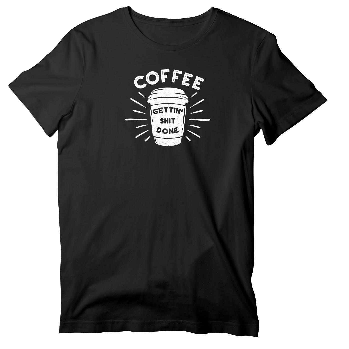 Coffee Gettin S#!t Done Unisex Short Sleeve T-Shirt | Funny Coffee Shirt 5XL різнокольоровий
Coffee Gettin S#!t Done Unisex Short Sleeve T-Shirt | Funny Coffee Shirt 5XL різнокольоровий