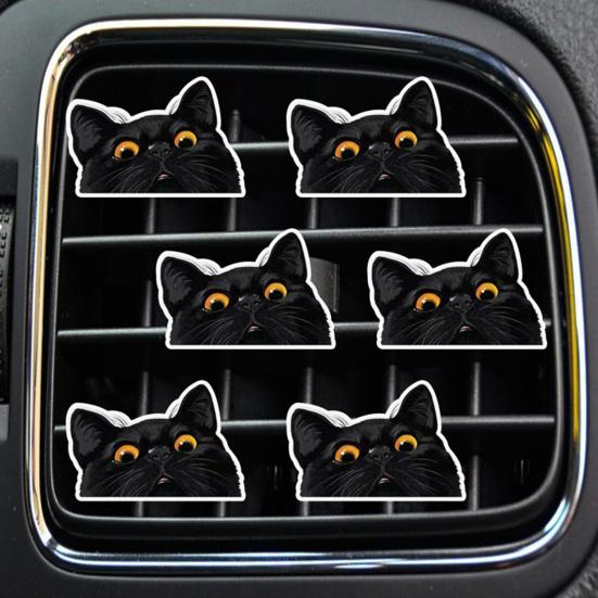 6 шт./компл., зажимы для вентиляционных отверстий с черной кошкой, милые автомобильные освежители, долговечный ароматизатор для устранения запахов для женщин и мужчин
6 шт./компл., зажимы для вентиляционных отверстий с черной кошкой, милые автомобильные освежители, долговечный ароматизатор для устранения запахов для женщин и мужчин