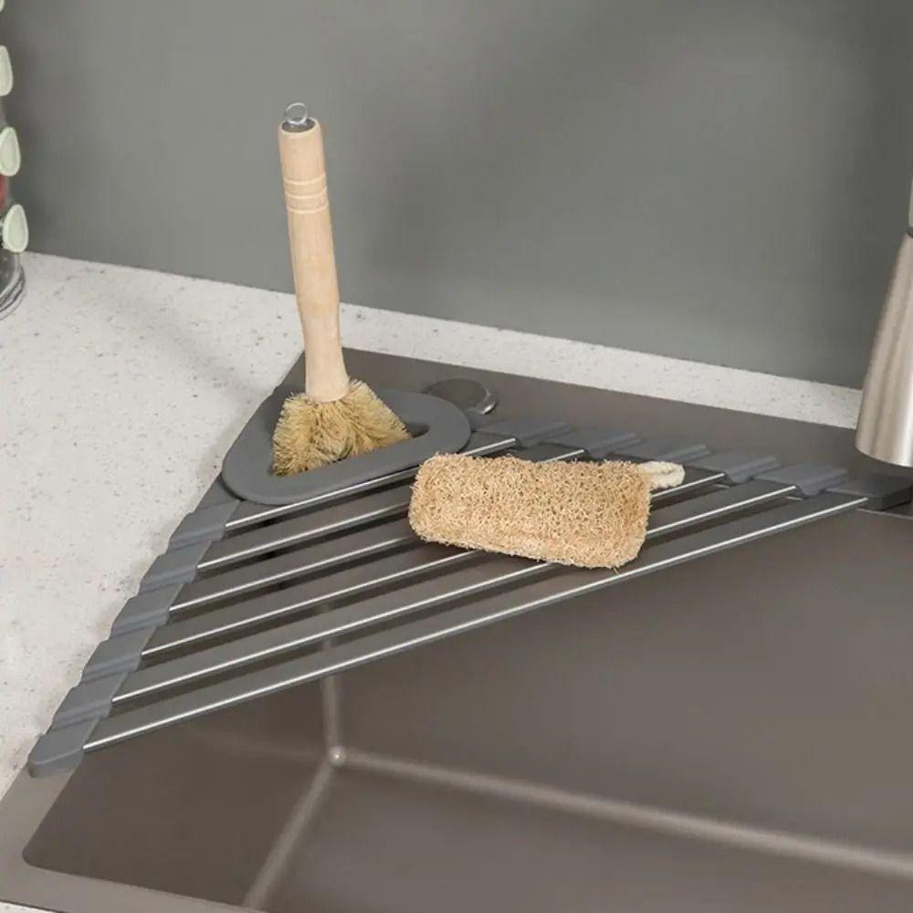Sturdy Storage Rack Organizer Triangular Water Filter Durable Sink Storage Rack Sink S світло-сірого кольору
Sturdy Storage Rack Organizer Triangular Water Filter Durable Sink Storage Rack Sink S світло-сірого кольору