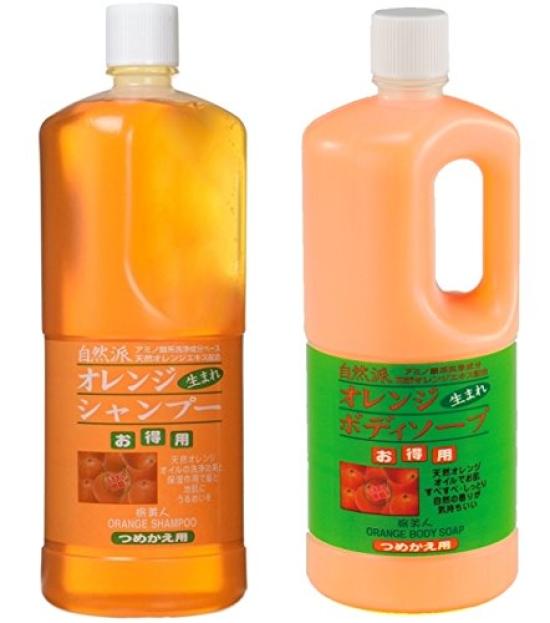 Набор сменных блоков шампуня и геля для душа Natural Orange от Azuma Shoji, по 1000 мл каждый, Дорожная красота
Набор сменных блоков шампуня и геля для душа Natural Orange от Azuma Shoji, по 1000 мл каждый, Дорожная красота