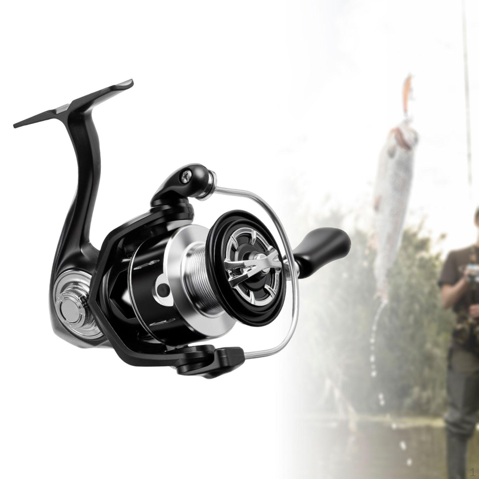 Рыболовная катушка , Портативная ,Металлический корпус, Плавная ,Левая/Правая взаимозаменяемая для морской или пресноводной рыбалки LVS2000