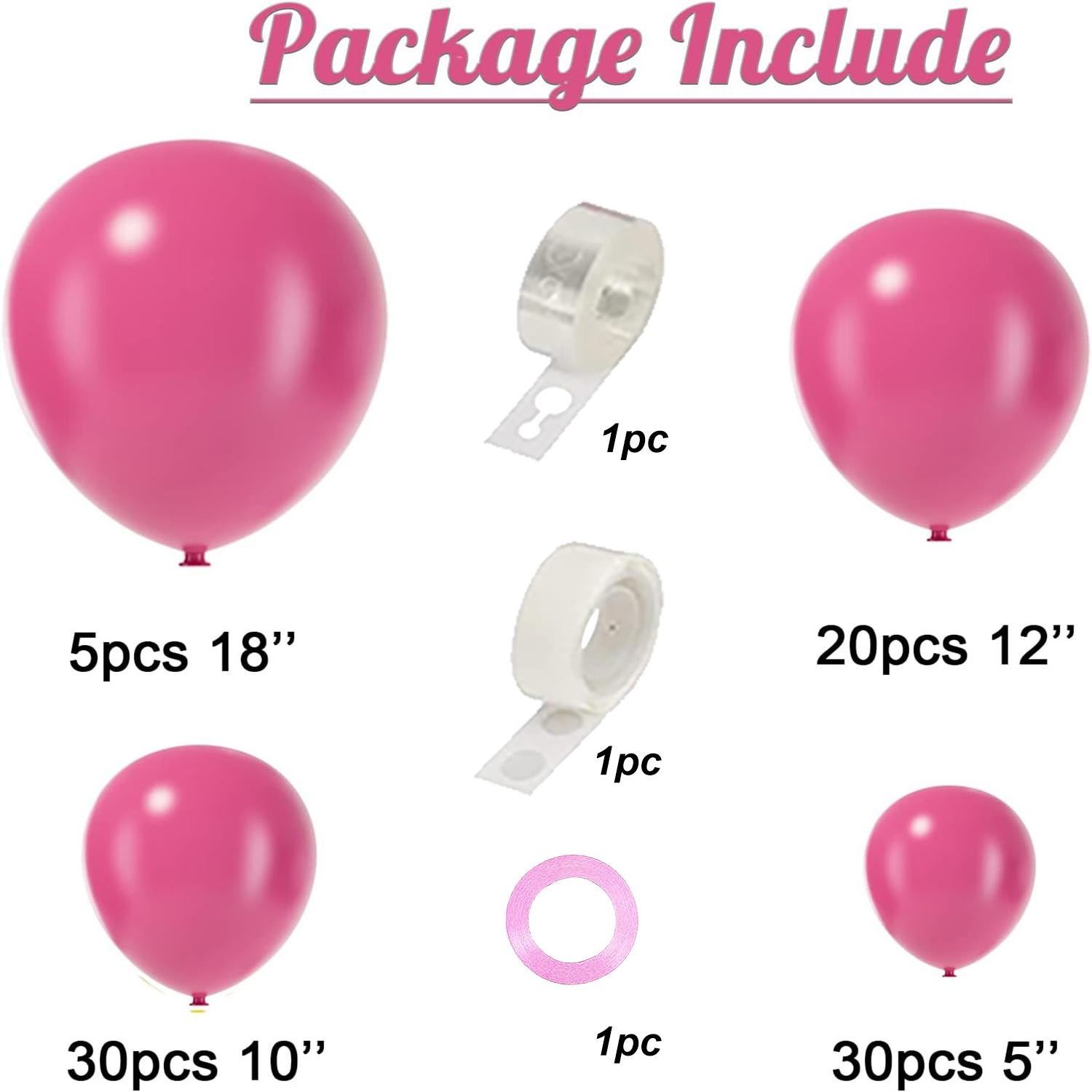 85pcs multi-color latex balloon set, suitable for birthday, graduation ceremony, wedding, party decoration Other рожевий
85pcs multi-color latex balloon set, suitable for birthday, graduation ceremony, wedding, party decoration Other рожевий