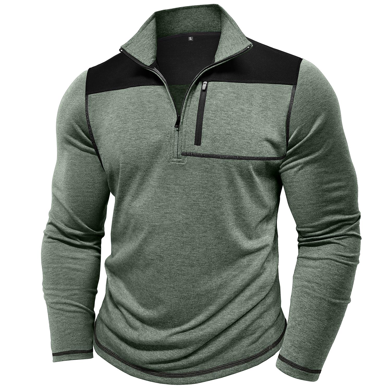 Men’s Tops Stand Collar Long Sleeves T-Shirts Contrasting Color Sweatshirts Zip Up Chest Pocket Autumn Spring Casual Sports Wear XXL зелений
Men’s Tops Stand Collar Long Sleeves T-Shirts Contrasting Color Sweatshirts Zip Up Chest Pocket Autumn Spring Casual Sports Wear XXL зелений