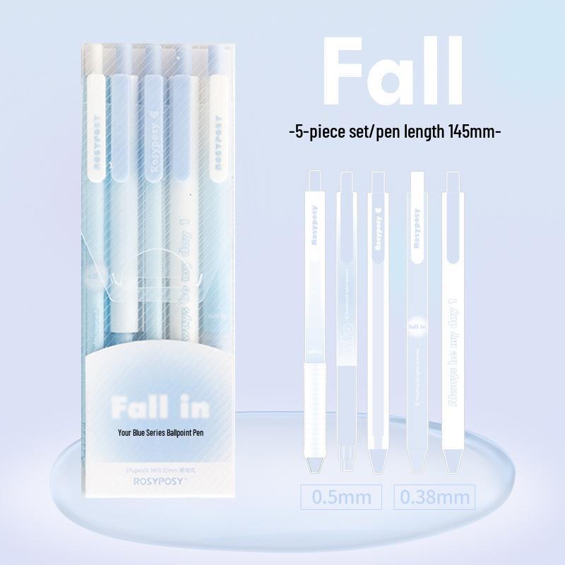 Rosy Posy Gradient Blush Gel Pen Set - Macaron Clickable Student Study Pens 3 pens 0.5mm + 2 pens 0.38mm румянец/синий
Rosy Posy Gradient Blush Gel Pen Set - Macaron Clickable Student Study Pens 3 pens 0.5mm + 2 pens 0.38mm румянец/синий