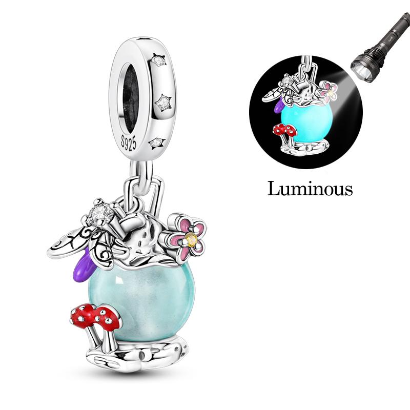 Fit 925 Silver Charms Beads Luminous Firefly Charms for Women Fine DIY Birthday Jewelry Gifts
Fit 925 Silver Charms Beads Luminous Firefly Charms for Women Fine DIY Birthday Jewelry Gifts
