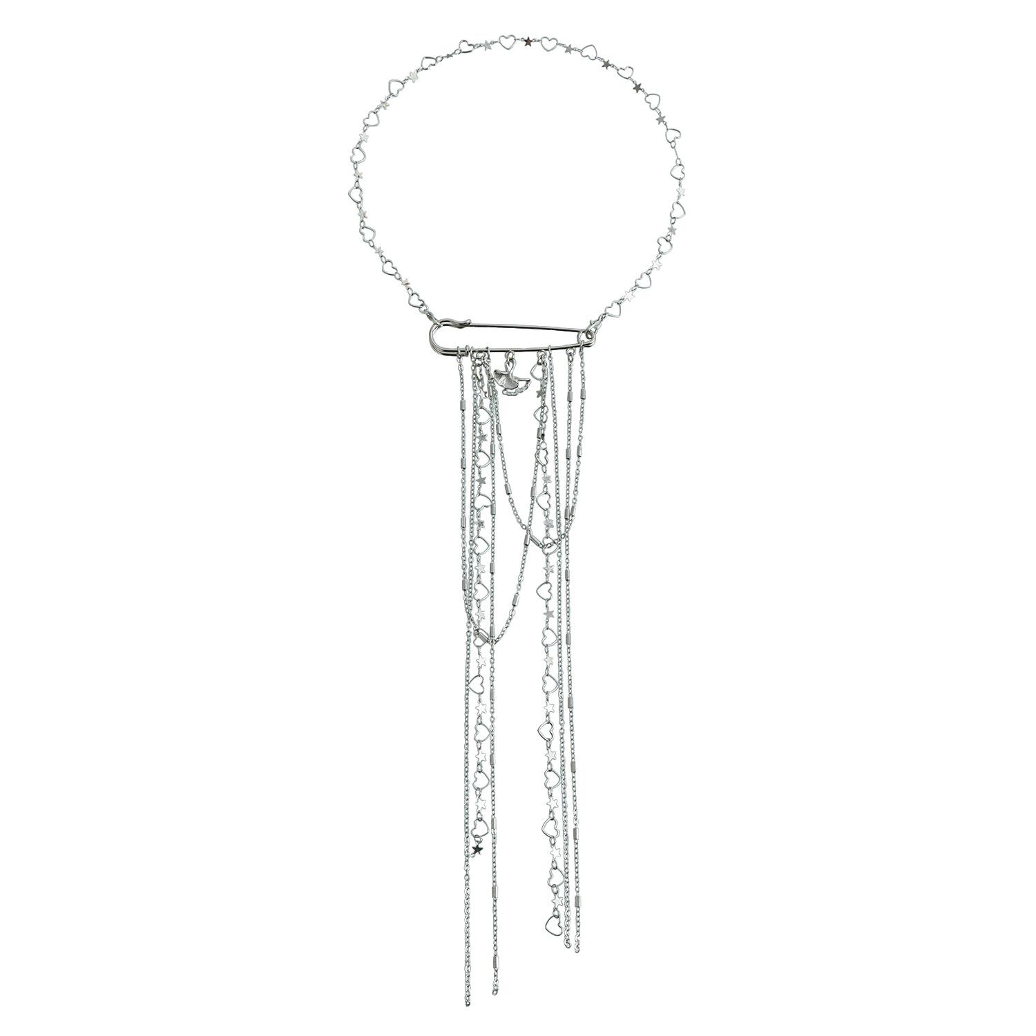 Sweet and cool style love fringed dual-purpose necklace, personalized design sense commuting versatile brooch
Sweet and cool style love fringed dual-purpose necklace, personalized design sense commuting versatile brooch