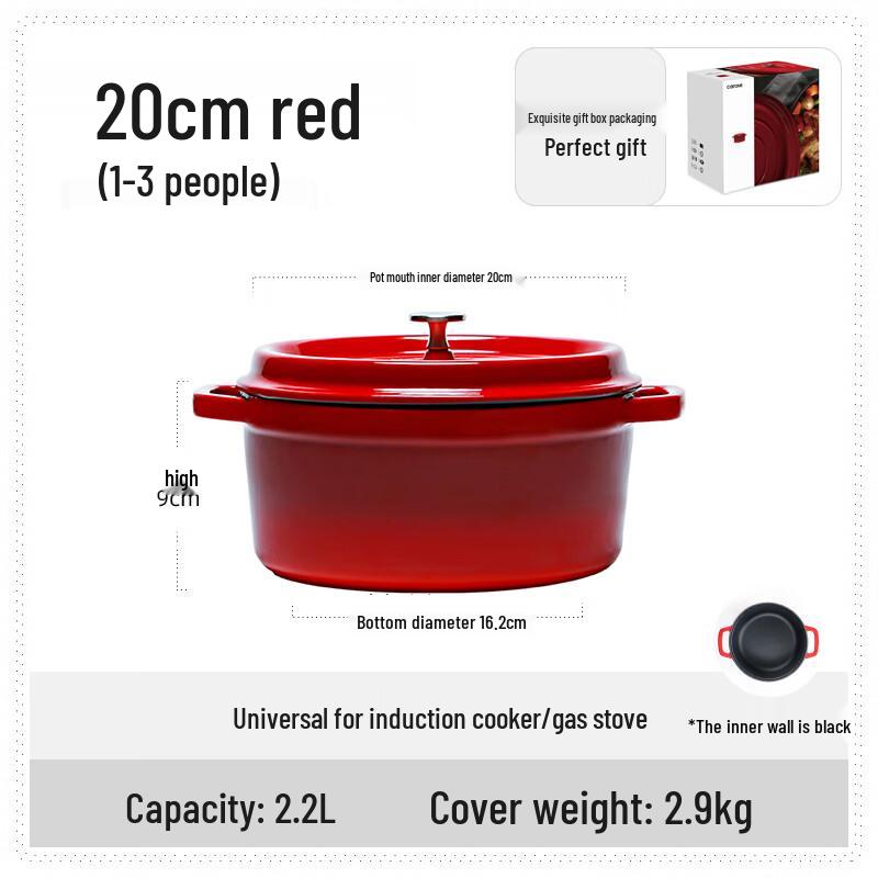 Naijiang Enamel Cast Iron Stew Pot
Naijiang Enamel Cast Iron Stew Pot