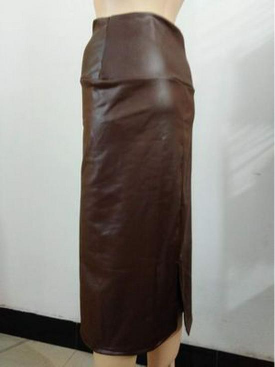 Европейский и американский стиль Сексуальная юбка-миди из искусственной ПУ кожи с завышенной талией и разрезом до колена S
Европейский и американский стиль Сексуальная юбка-миди из искусственной ПУ кожи с завышенной талией и разрезом до колена S