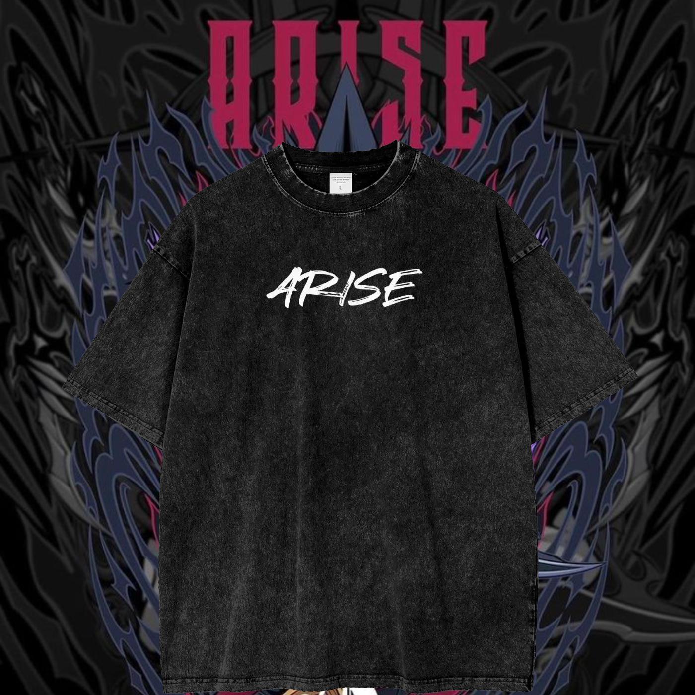 Футболка ARISE Solo Leveling з графічним малюнком манги Vintage прані бавовняні футболки з короткими рукавами негабаритного розміру чоловічий жіночий одяг M
Футболка ARISE Solo Leveling з графічним малюнком манги Vintage прані бавовняні футболки з короткими рукавами негабаритного розміру чоловічий жіночий одяг M