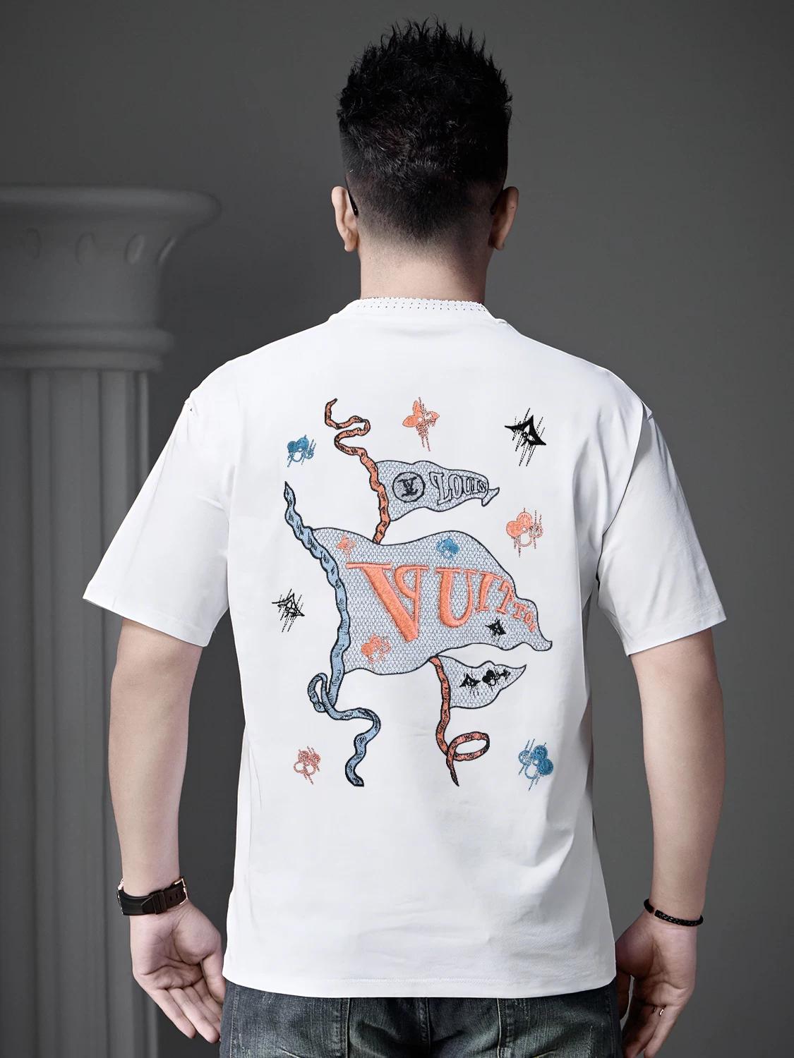 European High-End Embroidered Round-Neck Short-Sleeve T-Shirt for Men, 2026 New Summer Trendy Brand Light Luxury Men s Half-Sleeve Top M белый
European High-End Embroidered Round-Neck Short-Sleeve T-Shirt for Men, 2026 New Summer Trendy Brand Light Luxury Men s Half-Sleeve Top M белый