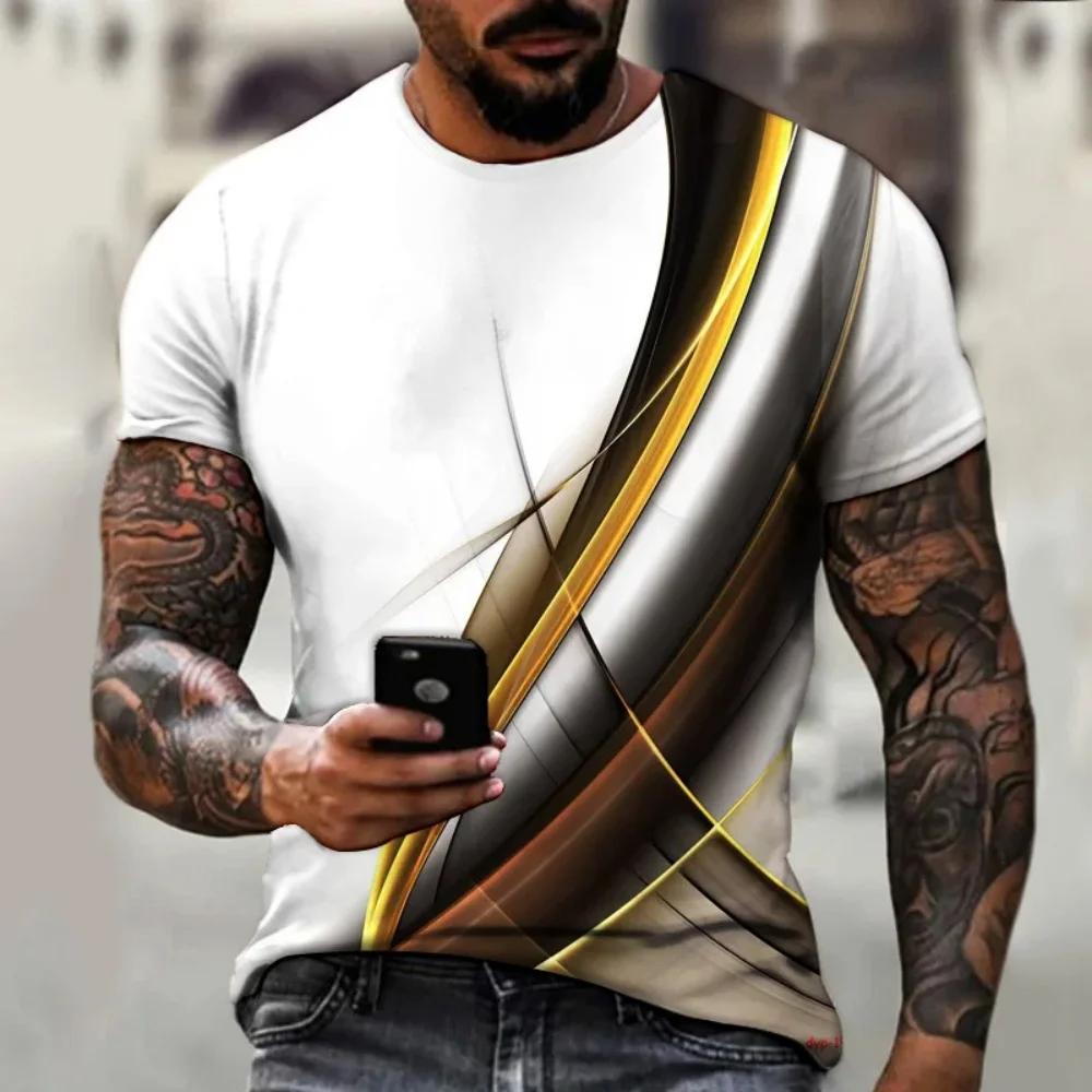 Мужская футболка с градиентным геометрическим полосатым узором, напечатанная 3D-печатью, для улицы, повседневная, с круглым вырезом и короткими рукавами S
Мужская футболка с градиентным геометрическим полосатым узором, напечатанная 3D-печатью, для улицы, повседневная, с круглым вырезом и короткими рукавами S