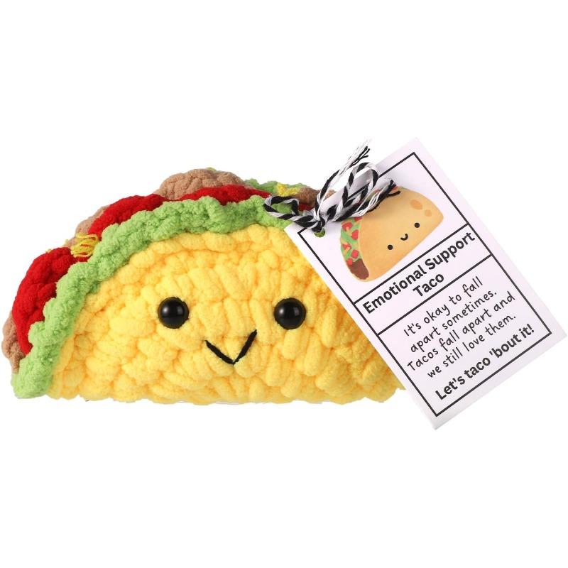 1шт Емоційна підтримка Taco, в’язаний емоційний плюш, іграшка Taco ручної роботи, чарівна в’язана лялька, надихаючий подарунок для друзів і родини 1pcs
1шт Емоційна підтримка Taco, в’язаний емоційний плюш, іграшка Taco ручної роботи, чарівна в’язана лялька, надихаючий подарунок для друзів і родини 1pcs